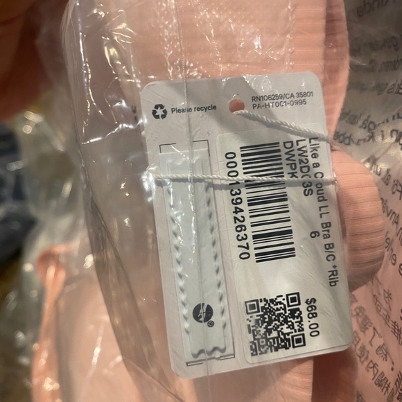 Lululemon Like a Cloud Ribbed Longline Bra Light Support, B/C Cup - Picture 7 of 8